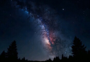 Fototapeta na wymiar galaxy night sky background