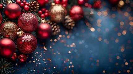 Christmas Decorations with Red Ornaments, To add a touch of elegance and festive cheer to any space during the holiday season