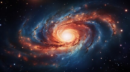 Abstract background pattern of a nebula galaxy in space.