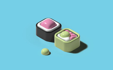3d sushi Vectors & Illustrations for Free Download