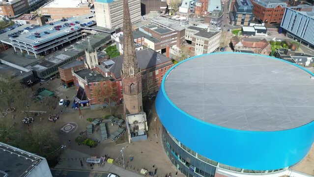 Central Coventry City Centre of England United Kingdom. March 30th, 2024
