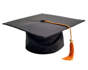Graduation cap isolated on transparent background png file format