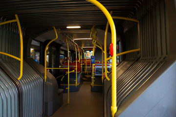 The interior interior of the Vienna City bus © i_valentin