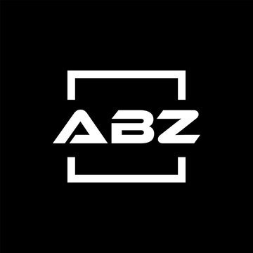 Initial letter ABZ logo design. ABZ logo design inside square.