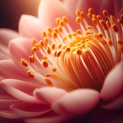 Fototapeta premium Blossoming Elegance: Vibrant Pink Flower Macro