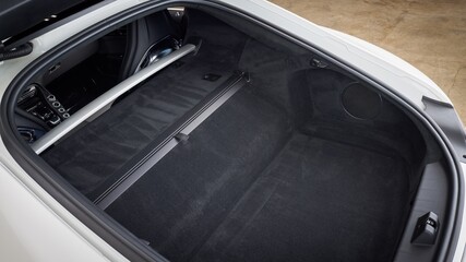 Trunk inside a car