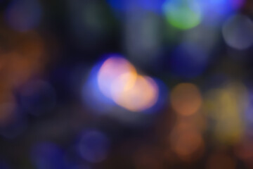 Defocused neon glow. Overlay of light highlights. Futuristic abstract LED backlight. Neon colors...