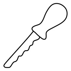 A creative design icon of ice pick

