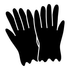 An Icon design icon gloves, modern vector


