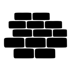 Bricks layer denoting concept of wall construction

 - obrazy, fototapety, plakaty