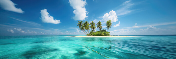 tropical island in the pacific ocean, Panorama