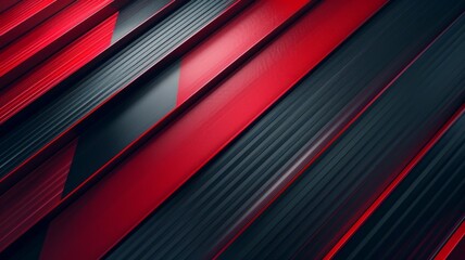 Striking Abstract Red and Black Geometric Digital Background for Branding and Advertising