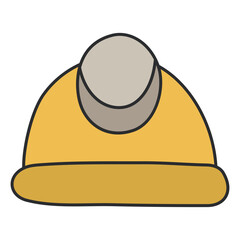Modern design icon of hard hat

