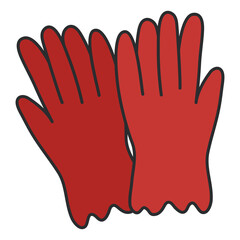 An Icon design icon gloves, modern vector

