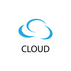 Cloud logo vector template symbol deesign