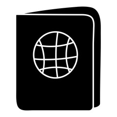 Modern design icon of passport

