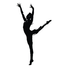 Fototapeta premium Gymanstics Silhouette