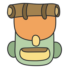 An icon design of of backpack 


