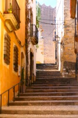 Fototapeta na wymiar Image of the old town of the medieval town of Altafulla, Tarragona, Catalonia