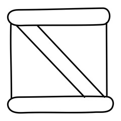 An editable design icon of crate 

