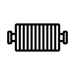BBQ Grill Vector Line Icon Design