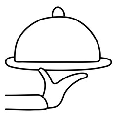 Trendy design icon of cloche

