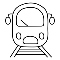 A unique design icon of train

