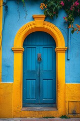 Tür farbig