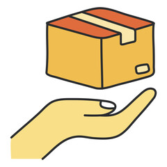 Premium download icon of parcel care

