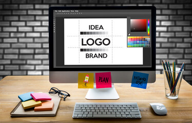 Photo graphic design drawing sketches logo design (6)