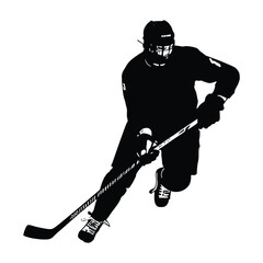 Obraz premium Hockey Silhouette