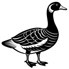 goose silhouette vector illustration svg file
