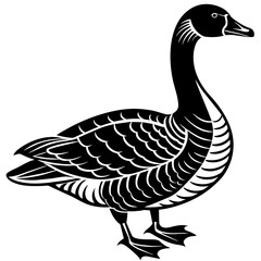 goose silhouette vector illustration svg file
