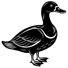 duck silhouette vector illustration svg file
