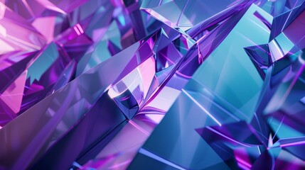 purple and blue abstract geometric background generative ai