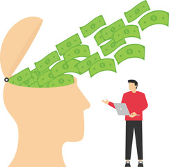 Monetize knowledge or intellectual properties. Innovation, intellectual properties concept.

