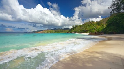 Obraz premium Anse Lazio Beach - Seychelles generative ai
