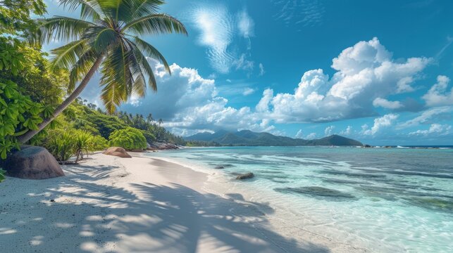 Anse Source d'Argent Beach - Seychelles generative ai