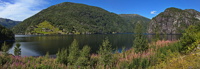 Bolstadfjorden at Kraa in Norway, Europe
