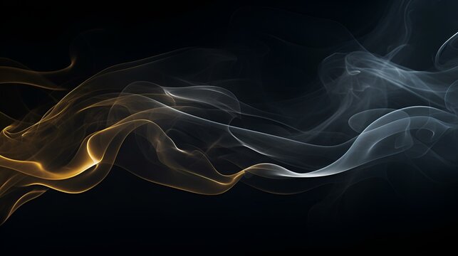 a puff of smoke on a black background
