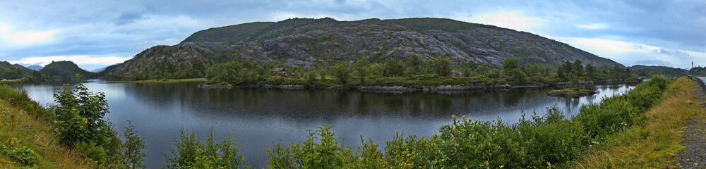 Lake Oyjordsvatnet in Norway, Europe

