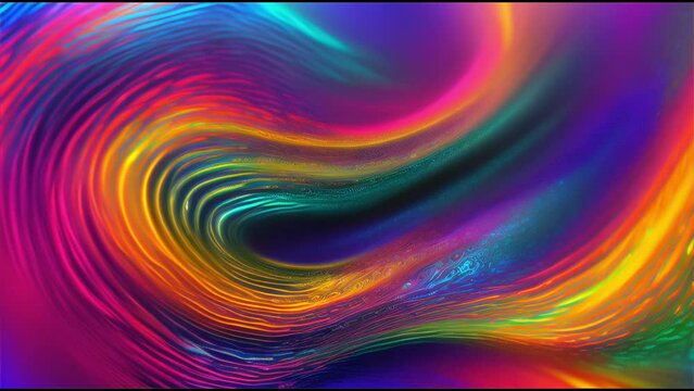 Abstract rainbow hologram background 4k
