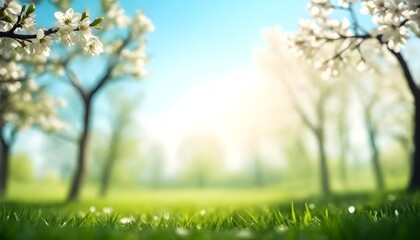 Obraz premium nature spring background create with ai