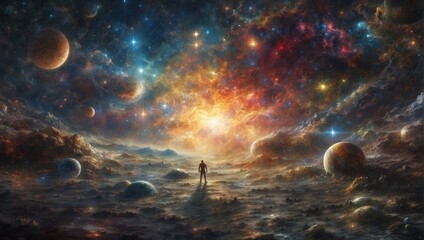 Universe and Planets high Quality Image - obrazy, fototapety, plakaty
