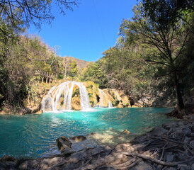 Cascadas de El Chiflon,Chiflon waterfalls,Centro Ecoturistico Cascadas el Chiflon, Chiapas state of...