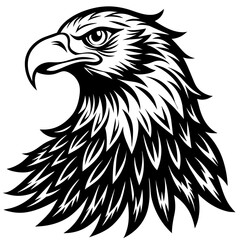 eagle silhouette vector illustration svg file
