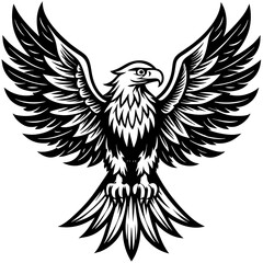 eagle silhouette vector illustration svg file
