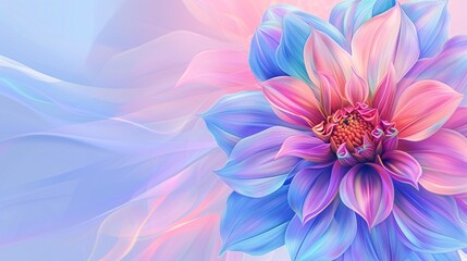 Obraz premium A beautiful flower on background, a colorful decoration. Bright and blooming, it's an amazing natural sight.