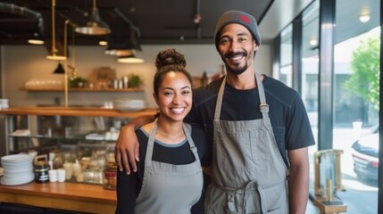 The Smiling Cafe Owners