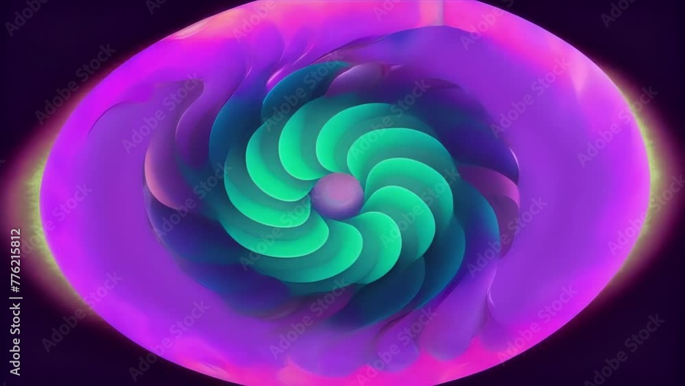 Poster A swirl of vibrant pinks purples and greens reminiscent of a psychedelic acidwashed pattern.
